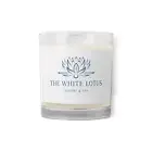 White Lotus glass jar soy wax candle