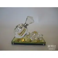 在飛比找蝦皮購物優惠-高雄．黛博拉家飾精品．水晶 玻璃 白水晶 水晶蓮花 香水瓶 