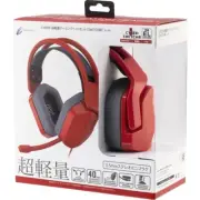 CYBER Ultra-lightweight gaming head set (for SWITCH) Red
