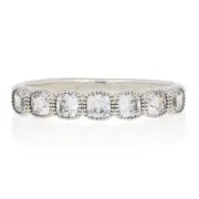 NEW Authentic Pandora Alluring Cushion Ring - Silver Clear 50 (US 5) 191019CZ