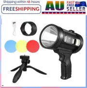 Rechargeable Spotlight Flashlight Super Bright Torch for Hunting Boating Camping