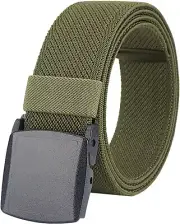 Men's Elastic Stretch Belts Webbing Canvas Sports Belt for Men Women with