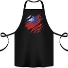 Torn Myanmar Flag Burmese Day Football Cotton Apron 100% Organic