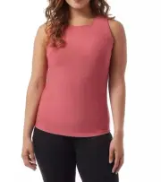 32 Degrees Cool Tank Top W/Built In Bra Padding Slate Rose XL Womens NEW