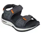 Man Skechers GO WALK Workout Walker Sandal 229178 Charcoal/Orance Brand New