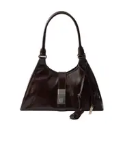 Prada Push-Lock Fastened Medium Tote Bag One size dark brown