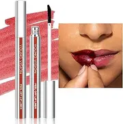 Peel Off Lip Stain, Tattoo Magic Color Matte Nude Lip Gloss Lip Tint,Long Lasting Waterproof Peel Off Lip Liner,Nonstick Cup Liquid Lipstick Lip Stain for Women Girls (2#, S)