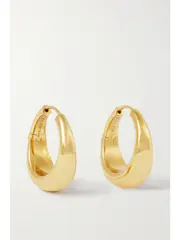 [LIÉ STUDIO] LIÉ STUDIO - The Andrea Gold-plated Hoop Earrings - One size One size Gold