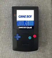 Gameboy Color Q5 XL Laminated IPS w/ OSD Console Backlit LCD Screen GBC Black