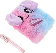 jojofuny Soft Notebook: Cute Fuzzy Journal Diary Notepad with Pen for Kids for DIY Tie-dye Scrapbooking and Daily Recording