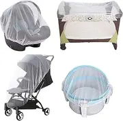 AntiInsect Pram Net,Durable Net Pram Net Fly Protection Covers,Fine Mesh Stroller Baby Net, Fly Net Protection Cover