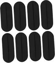 NUOBESTY 8pcs Mini Silicone Shoulder Pad Bras Strap Shoulder Pads Bras Strap Support Pads Bras Shoulder Strap Pads Women Bras Shoulder Pads Invisible Shoulder Strap Pads Black