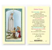 Fatima Prayer Laminated Holy Cards, 25-Count Value Pack