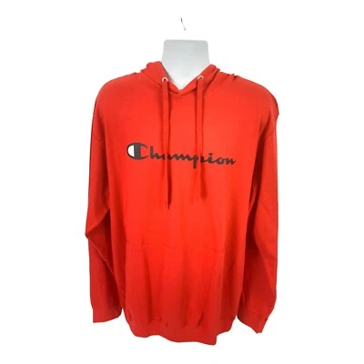 Men’s Champion size, large, Red, Long Sleeve, lightweight, Pullover Hoodie, ￼