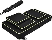 grASkY DDJ-FLX10 DJ disc player multi-function storage bag case, compatible for DDJ-FLX10 DDJ-1000SRT/1000 disc player controller, with adjustable shoulder strap multi-function storage bag, black out,