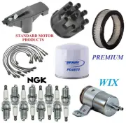 Tune Up Kit Filters Cap Wire Plugs For DODGE RAMCHARGER 5.9L; 12.5mm Shaft 1989