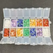 1 Box Of Colorful Stones Natural Crystal Gravel Boxed Amethyst Semi-precious