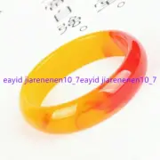 Natural Red Yellow Jade Jadeite Gemstone Bangle Bracelet 56-62mm Jewelry