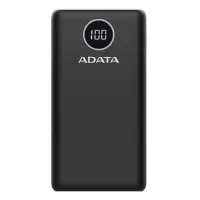 在飛比找Yahoo奇摩購物中心優惠-ADATA 威剛 數位顯示電量20000mAh 3孔輸出 快