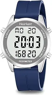 Hearkent Pedometer Watch for Walking for Senior Non Bluetooth No App Required with Steps Calories Counter and LCD Large Numbers…