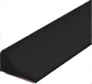2m Shower Threshold Water Barrier, Wet Room Bathroom Kitchen Floor Water Dam, Shower Tray Sealing St Black
