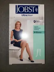 JOBST ULTRASHEER KNEE HIGH COMPRESSION STOCKINGS 8-15 MMHG BEIGE 7-9 M 119329-08