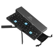 Mini Bluetooth Foldable Keyboard Silent, Rechargeable, Aluminum Alloy Housing