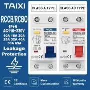 MCB RCCB RCD Type A / AC DPNL Residual Current Circuit Breaker Short Curren