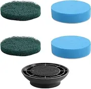 PureSwirlz Sponge & Scouring Pads Replacement Brush Heads, Cleaning Tools for Bathroom Cleaning Brushes