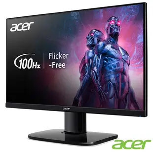 Acer 宏碁 KA220Q H 22型VA電腦螢幕 AMD FreeSync｜100hz抗閃