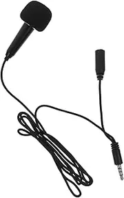 OFFIGAM 1Set Portable Tiny Microphone Mic for Phone Laptop and Tablet Lightweight Design for Voice Recording Vlogging and Singing Easy Plug and Play