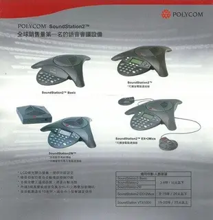 Polycom SoundStation2 標準型 會議電話 八爪魚會議電話