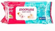 Snookums Unscented Baby Wipes Carton 12 x Packs of 80 Sheets