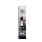 3Pcs/set Flat Different Shape Nylon Hair Paint Brush For Wood Handle Watercolor Acrylic Oil Brush Painting Art Supplies