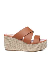 Women's Sandal Slides Crossover-Strap Platform Heels Slip-resistant Wedges Julie