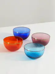 [Cabana] Cabana - Idra Set Of Four Murano Glass Bowls - Multi - One size One size Multi