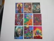 Mars Attacks Screamin’ Model Cards Set of 9 With Bonus Card