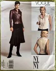 Vogue NYNY Collection Pattern 2704 Misses Top & Skirt Size 14 16 18 Uncut FF