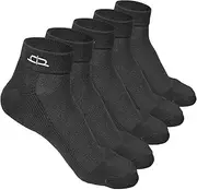 [Heelium] Bamboo Socks for Men | Quarter Length | Odour-Free & Breathable | Padded Base & Anti-bacterial | 3X Softer than Cotton Socks