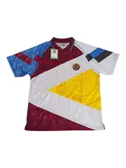 Aston Villa Score Draw Size XL Mens 1990 Mash Up Soccer Jersey Brand New BNWT