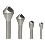 4pcs Countersink Chamfer Tool HSS(4241) Deburring Tool Set Metal Wood Drill Bits
