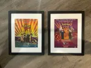 VTG Framed Print Ad Wall Art 11x14 Nintendo Pokemon Gym Heroes Challenge TCg 2x