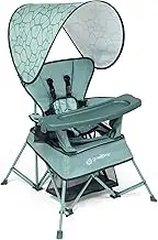 Baby Delight Go with Me Venture Portable Chair | Indoor and Outdoor | Sun Canopy | 3 Child Growth Stages | Garden Green