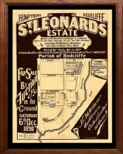 St Leonards Estate Woody Point 1890 Land Sale map 16x20"