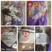 NIP Stretchy the Ostrich # 10 Ty Teenie Beanie Baby Babies Rare Retired Errors