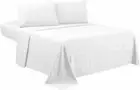 ~400/600/800/1000TC AU Long Single Bed Split King 5PC Sheet Set White Solid ~
