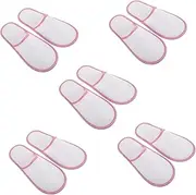 Beatifufu Disposable Guest Slippers Soft Non Slip Spa Slippers for Bathroom Bedroom Hotel Beauty Salons Closed Toe Design Thickened Sole for Enhanced Support