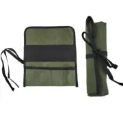 Functional Roll Up Tool Bag with Multiple Pockets for Wrenches and Drills