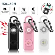 Self Defense Alarm 130dB Anti-wolf Alert With LED Light Self Defense Wom