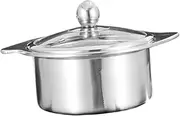 MUSISALY Hot Pot Divided Fondue Pot Kitchen Cookware for Dual Flavors for Family Gatherings and Restaurants Thickened Design